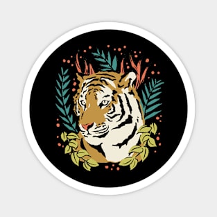 Flower Tiger Magnet